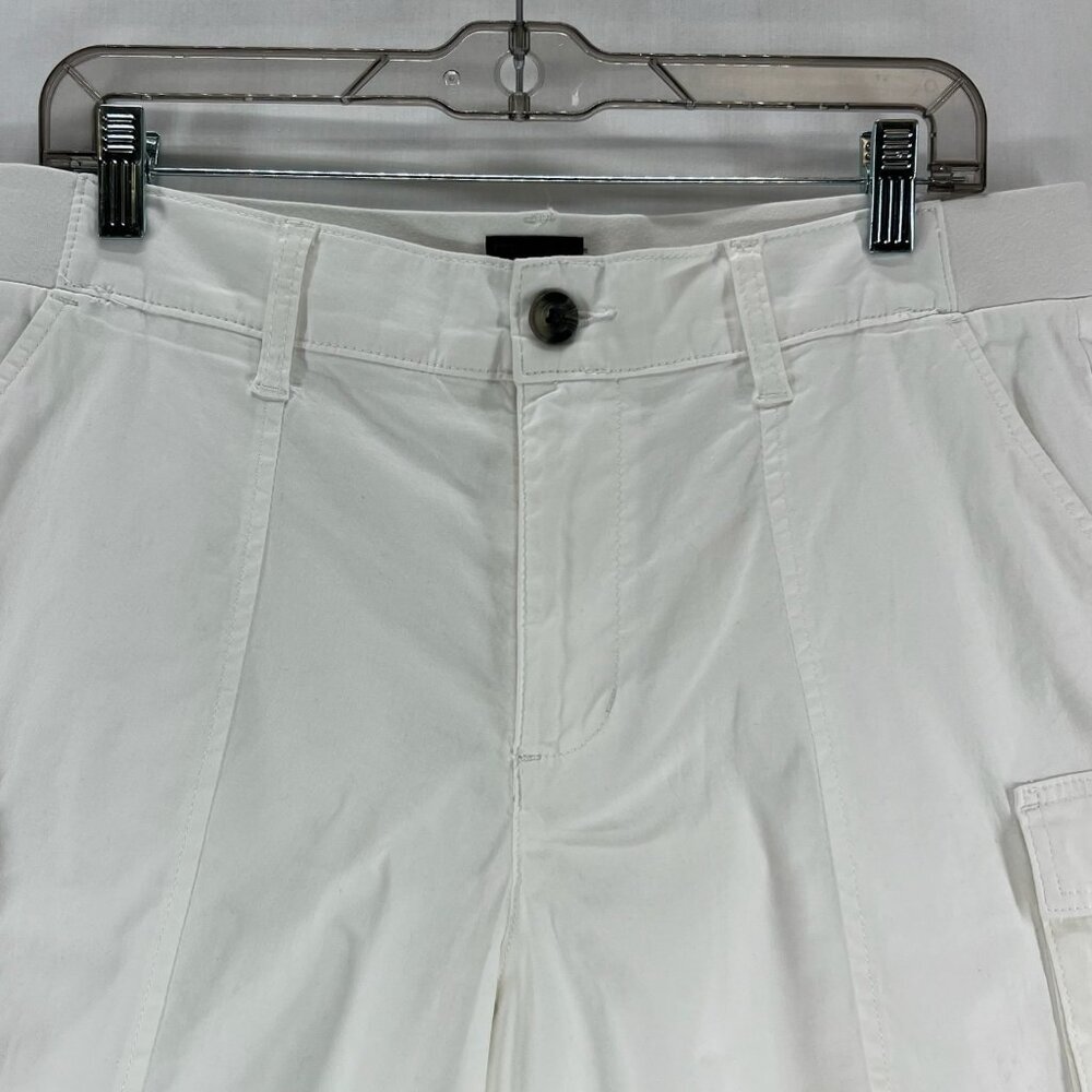 Lee Ultra Lux Comfort Cargo Short Womens 30 High Rise Stretch Relaxed Fit White - Picture 3 of 15